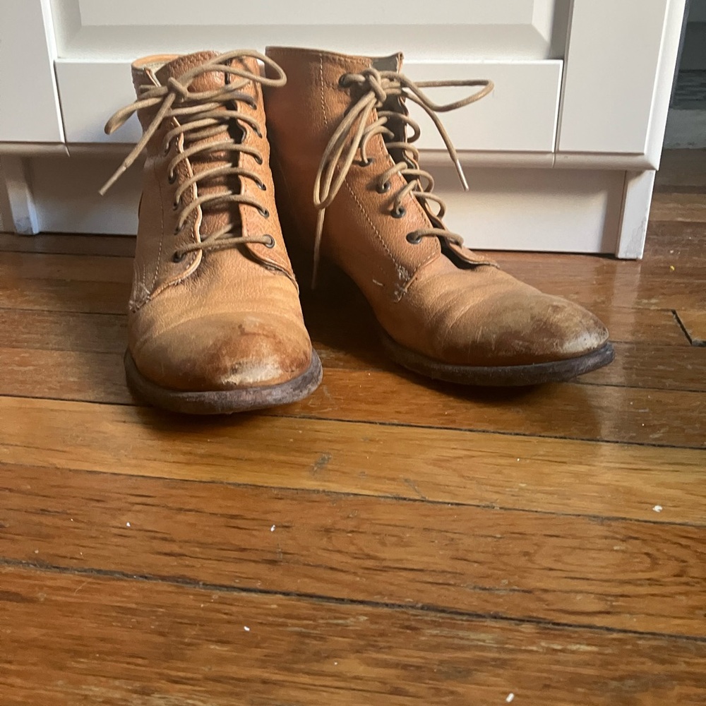 Frye leather Lace-Up Boots, 38